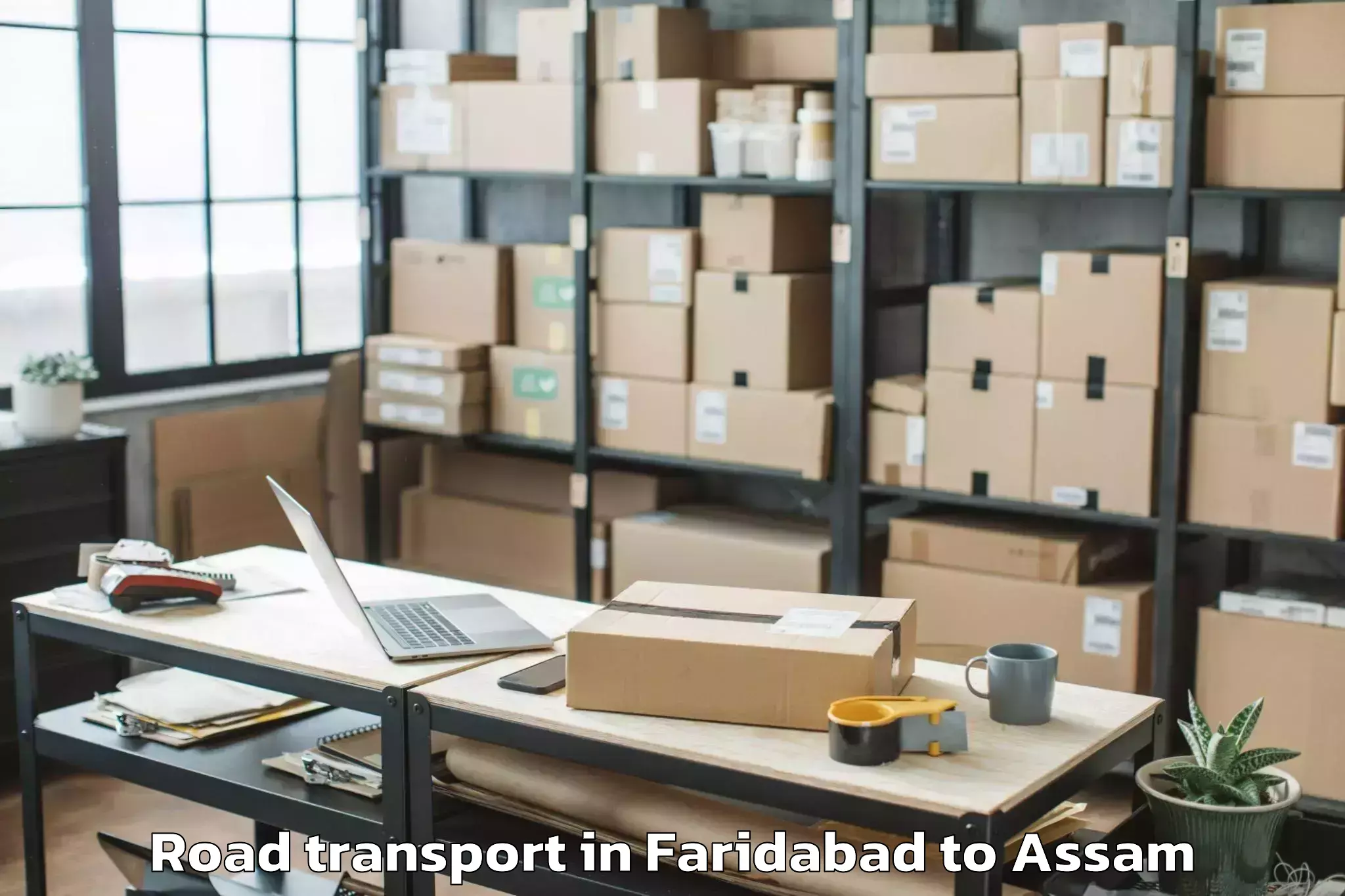 Trusted Faridabad to Dergaon Road Transport